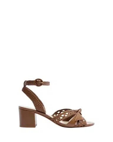 Alexandre Birman 85mm Suelita Woven Leather Block-Heel Sandals | Thumbnail 1