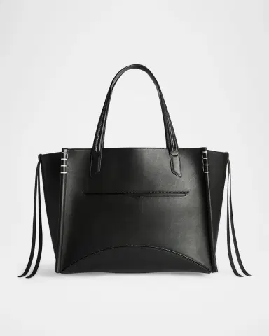JW Anderson Loafer Cabas Stitched Smooth Leather Tote Bag | Thumbnail 2