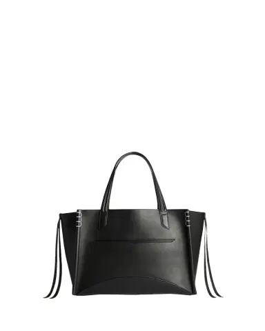JW Anderson Loafer Cabas Stitched Smooth Leather Tote Bag | Thumbnail 1