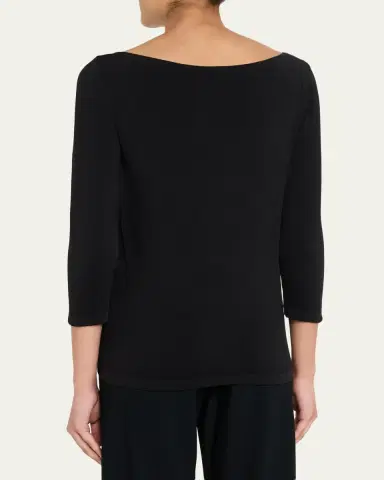 Wolford Cordoba Boatneck Stretch Cotton Top | Thumbnail 3