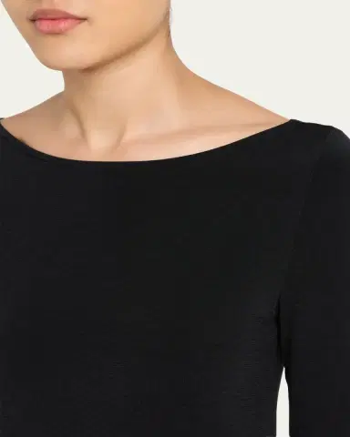 Wolford Cordoba Boatneck Stretch Cotton Top | Thumbnail 5