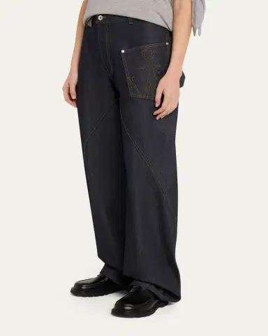 JW Anderson Twisted Straight-Leg Workwear Jeans | Thumbnail 4 JW Anderson Twisted Straight-Leg Workwear Jeans | Thumbnail 4