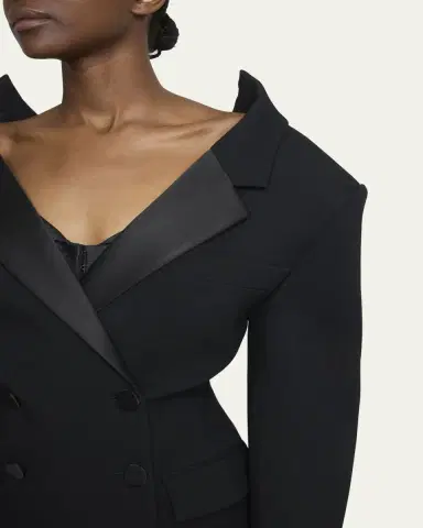 Givenchy Off-The-Shoulder Double-Breasted Cocoon Jacket | Thumbnail 5 Givenchy Off-The-Shoulder Double-Breasted Cocoon Jacket | Thumbnail 5