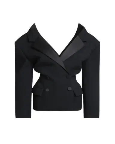 Givenchy Off-The-Shoulder Double-Breasted Cocoon Jacket | Thumbnail 1 Givenchy Off-The-Shoulder Double-Breasted Cocoon Jacket | Thumbnail 1
