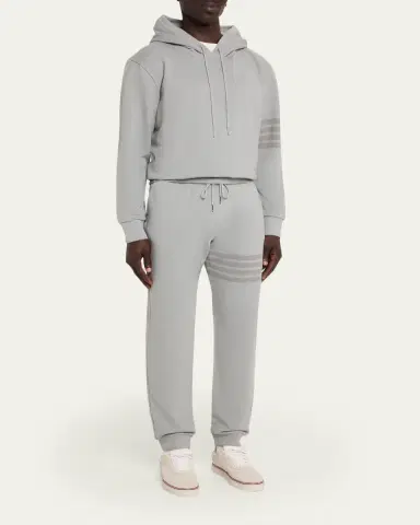 Thom Browne Men's 4-Bar Cotton Hoodie | Thumbnail 2 Thom Browne Men's 4-Bar Cotton Hoodie | Thumbnail 2