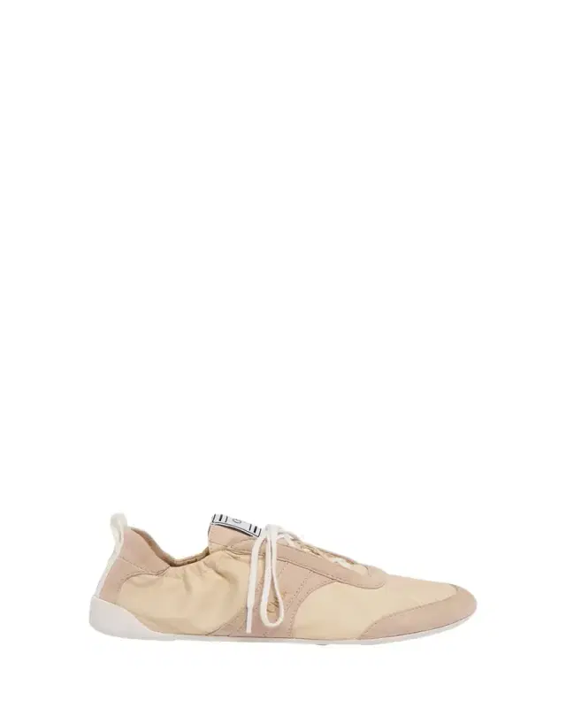 Chloe Kick Mixed Leather Low-Top Sneakers