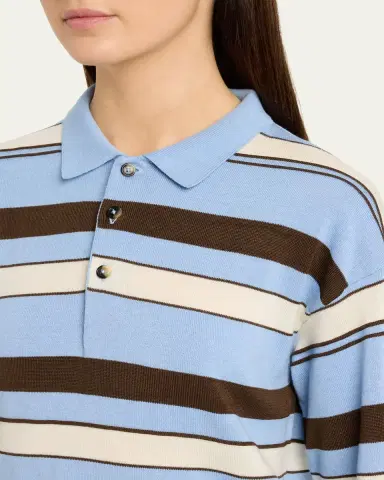 JW Anderson Striped Knit Rugby Polo Shirt | Thumbnail 5