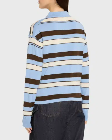 JW Anderson Striped Knit Rugby Polo Shirt | Thumbnail 7