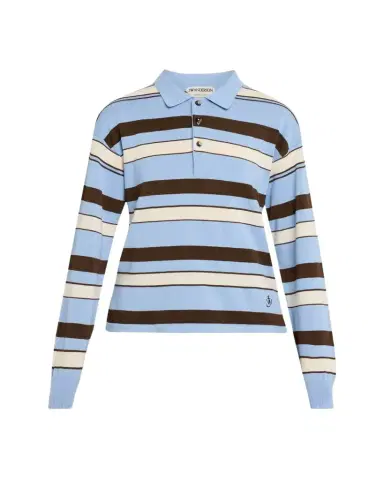 JW Anderson Striped Knit Rugby Polo Shirt | Thumbnail 1