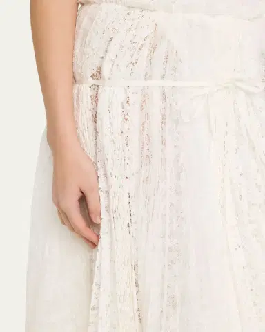 JW Anderson Mixed Lace Asymmetric Midi Skirt | Thumbnail 5 JW Anderson Mixed Lace Asymmetric Midi Skirt | Thumbnail 5
