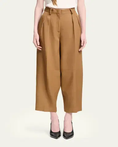Altuzarra Dash Pleated Wide-Leg Ankle Pants | Thumbnail 4 Altuzarra Dash Pleated Wide-Leg Ankle Pants | Thumbnail 4