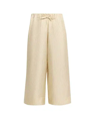 TOTEME Striped Straight-Leg Ankle Dinner Trousers | Thumbnail 1 TOTEME Striped Straight-Leg Ankle Dinner Trousers | Thumbnail 1