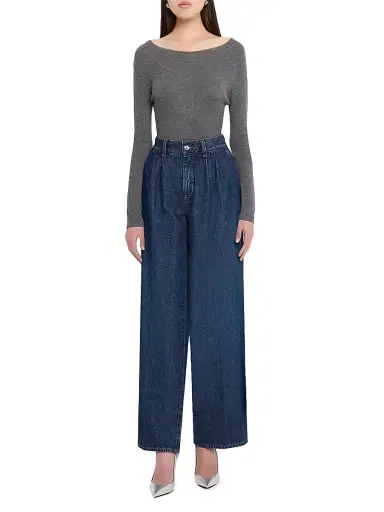 Frame Women's The Pleated Trouser Jeans | Thumbnail 2 Frame Women's The Pleated Trouser Jeans | Thumbnail 2