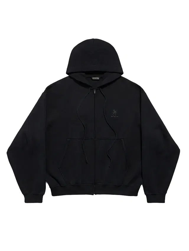 Balenciaga Men's Lion Zip-Up Hoodie - Black