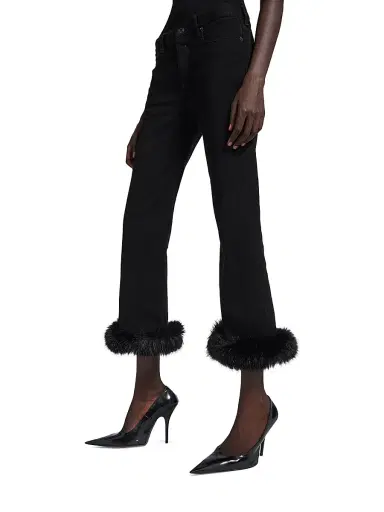 Balenciaga Women's Trim Flared Capri Pants - Black - Size 29 | Thumbnail 4 Balenciaga Women's Trim Flared Capri Pants - Black - Size 29 | Thumbnail 4