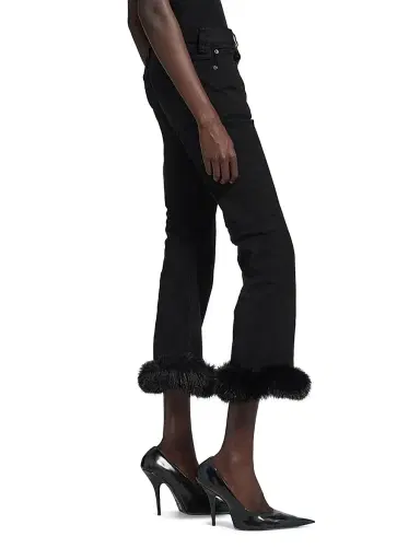 Balenciaga Women's Trim Flared Capri Pants - Black - Size 29 | Thumbnail 5 Balenciaga Women's Trim Flared Capri Pants - Black - Size 29 | Thumbnail 5