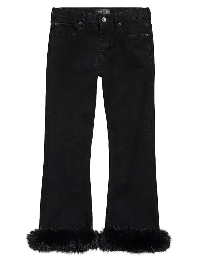 Balenciaga Women's Trim Flared Capri Pants - Black