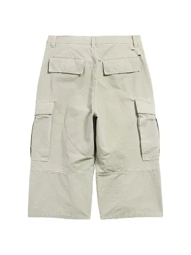 Balenciaga Men's Cropped Cargo Pants - Military Beige - Size 34 | Thumbnail 2 Balenciaga Men's Cropped Cargo Pants - Military Beige - Size 34 | Thumbnail 2
