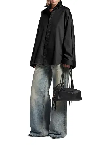 Balenciaga Women's Lace-Up Shirt - Black - Size 6 | Thumbnail 7 Balenciaga Women's Lace-Up Shirt - Black - Size 6 | Thumbnail 7