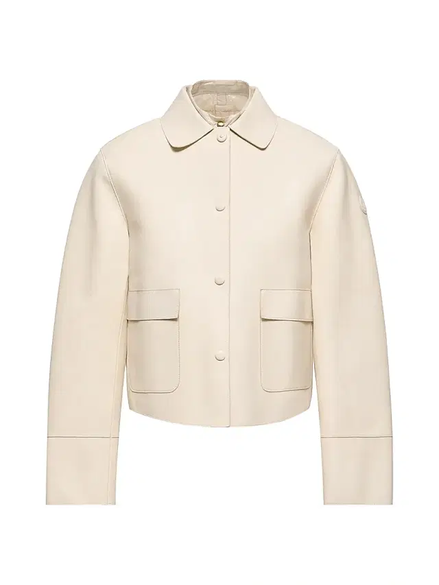 Women's Haricot 3-in-1 Puffer Shacket in Leather - White