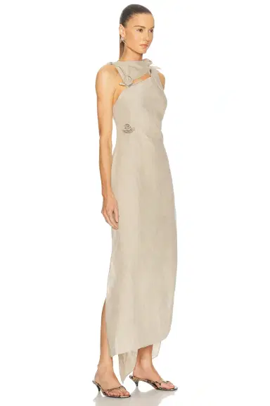 Coperni Linen Flower Gown | Thumbnail 2