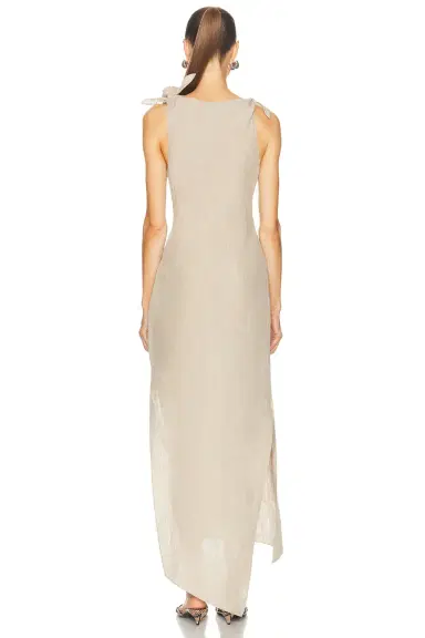 Coperni Linen Flower Gown | Thumbnail 4