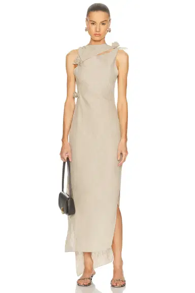 Coperni Linen Flower Gown | Thumbnail 1