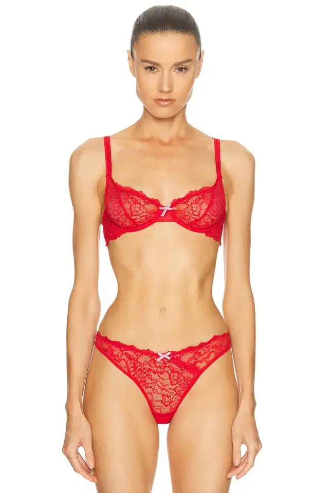fleur du mal Bianca Lace Balconette Bra