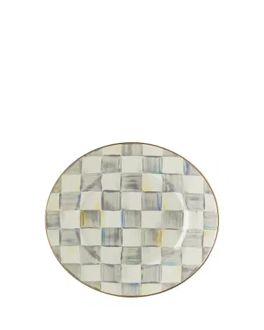 MacKenzie-Childs Sterling Check Dinner Plate | Thumbnail 1