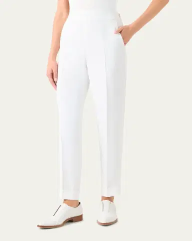 Akris Chris Pleated Straight-Leg Pants | Thumbnail 2