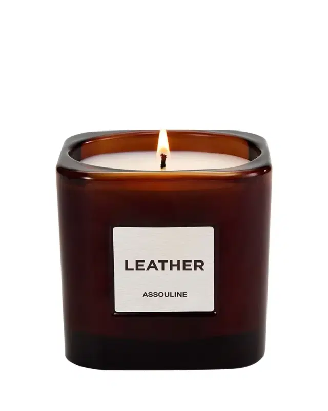 Assouline Leather Candle, 8 oz.