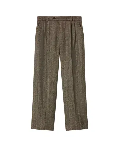 Loro Piana Joris Pleated Straight-Leg Trousers | Thumbnail 1 Loro Piana Joris Pleated Straight-Leg Trousers | Thumbnail 1
