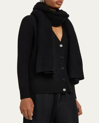 Lisa Yang Ulla Cashmere Knit Scarf | Thumbnail 3 Lisa Yang Ulla Cashmere Knit Scarf | Thumbnail 3