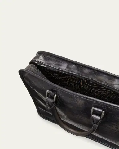 Berluti Men's Un Jour Venezia Scritto Leather Briefcase | Thumbnail 5