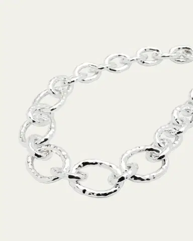 Ippolita Short Hammered Bastille Necklace in Sterling | Thumbnail 4