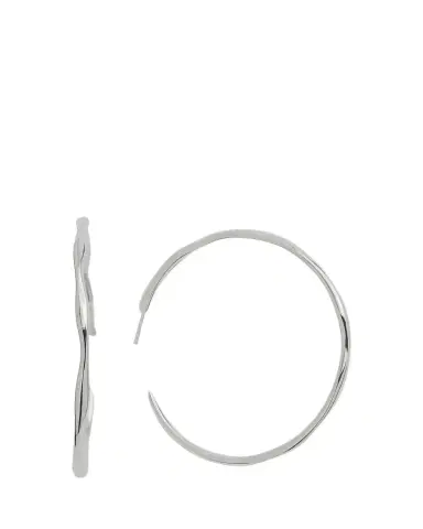 Ippolita Large Squiggle Hoop Earrings in Sterling Silver | Thumbnail 1