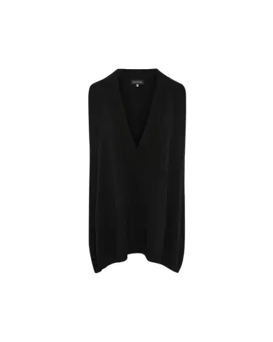 Eskandar A-Line Sleeveless Deep-V Long Cashmere Sweater | Thumbnail 1