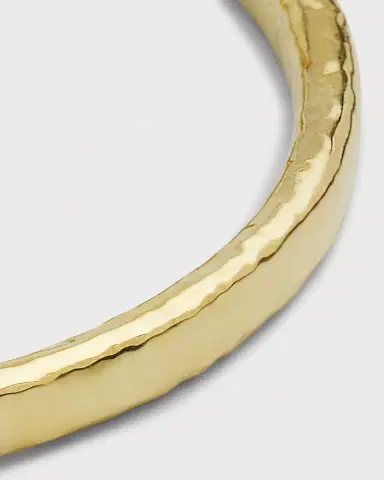 Ippolita Hammered Flat Bangle in 18K Gold | Thumbnail 3