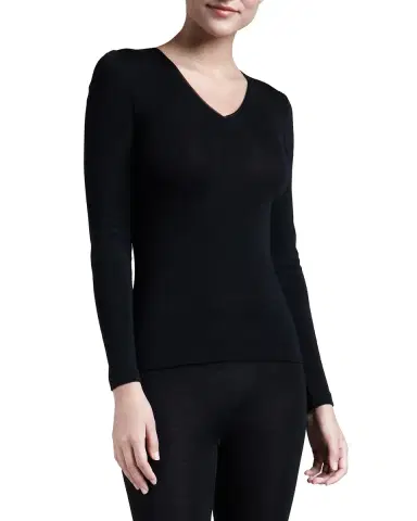 Hanro Wool & Silk Blend V-Neck Top | Thumbnail 1