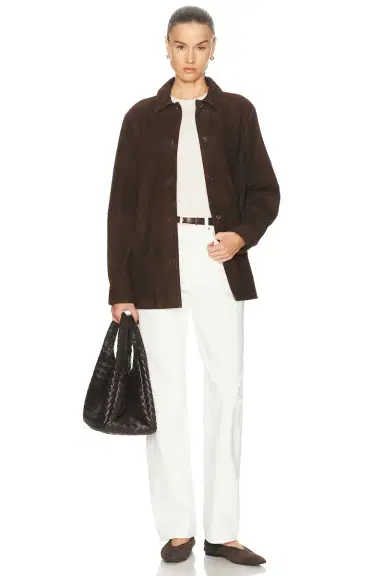 TOTEME Soft Suede Overshirt | Thumbnail 5 TOTEME Soft Suede Overshirt | Thumbnail 5