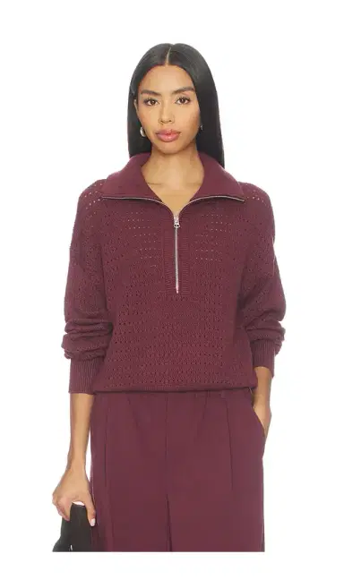 Varley Darla Half Zip Knit Sweater | Thumbnail 1 Varley Darla Half Zip Knit Sweater | Thumbnail 1