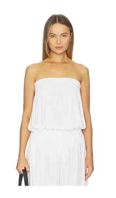 Norma Kamali Strapless Peasant Bodysuit | Thumbnail 1