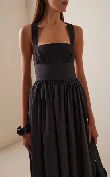 Matteau Crossback Cotton Midi Dress | Thumbnail 3