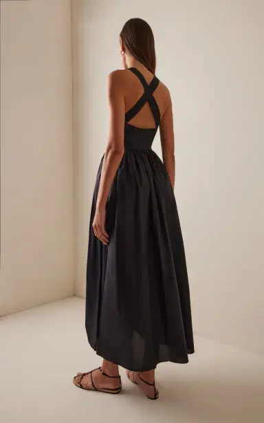 Matteau Crossback Cotton Midi Dress | Thumbnail 4