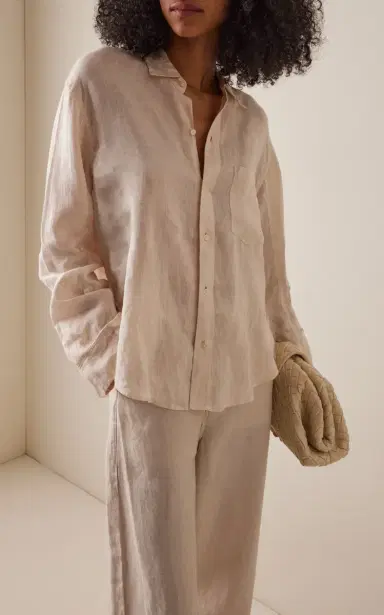 Citizens of Humanity Kayla Shrunken Linen Shirt | Thumbnail 2 Citizens of Humanity Kayla Shrunken Linen Shirt | Thumbnail 2