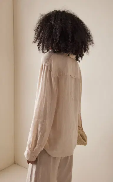 Citizens of Humanity Kayla Shrunken Linen Shirt | Thumbnail 4 Citizens of Humanity Kayla Shrunken Linen Shirt | Thumbnail 4