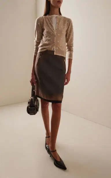 Miu Miu Embellished Cashmere Cardigan | Thumbnail 2