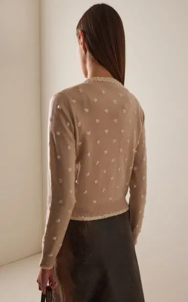 Miu Miu Embellished Cashmere Cardigan | Thumbnail 4