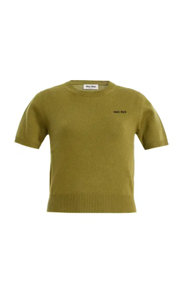 Miu Miu Cropped Cashmere Sweater