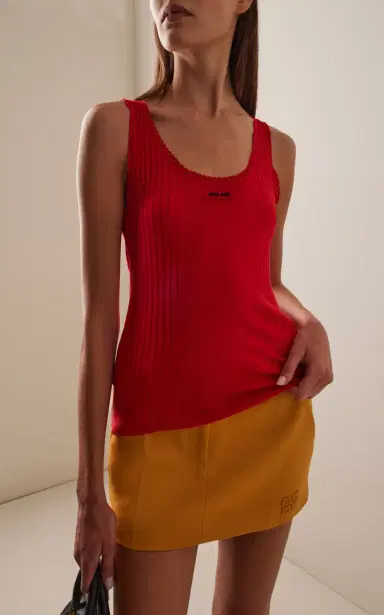 Miu Miu Wool Tank Top | Thumbnail 3 Miu Miu Wool Tank Top | Thumbnail 3